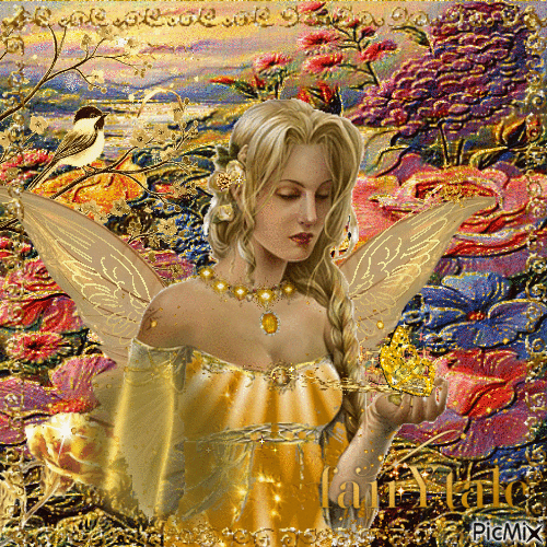 Fairytale (golden style) - GIF animé gratuit