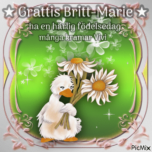 Grattis Britt-Marie 2020 - 無料のアニメーション GIF