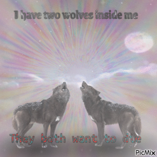 wolves - GIF animado gratis