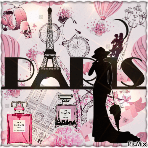 Paris Parfüm - Animovaný GIF zadarmo