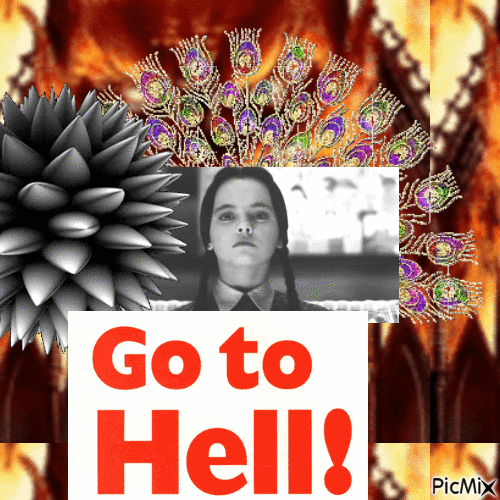 go to hell - Besplatni animirani GIF