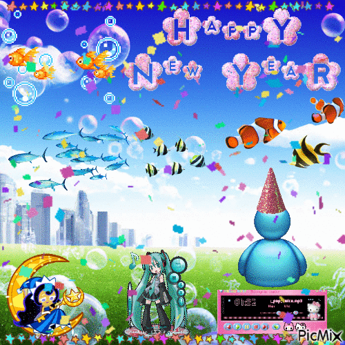 Happy New Year - Gratis animerad GIF