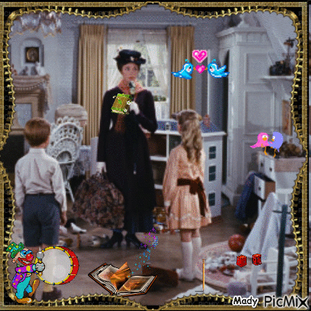 Mary Poppins - Nemokamas animacinis gif