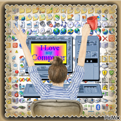 COMPUTADOR - Darmowy animowany GIF