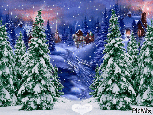 зима - GIF animate gratis