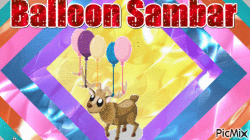 Balloon Sambar - Бесплатни анимирани ГИФ