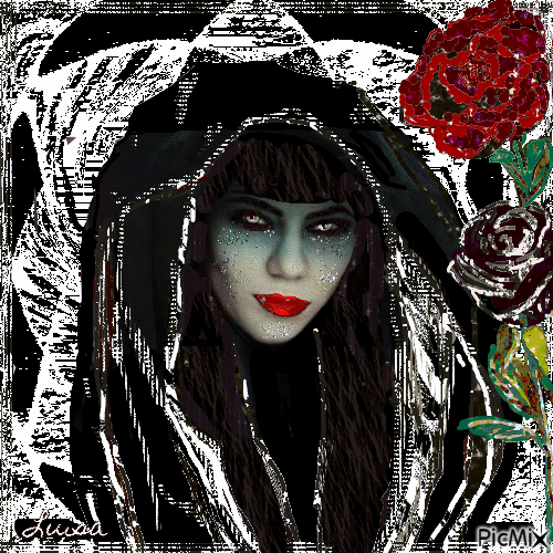 Donna gothic - Бесплатный анимированный гифка