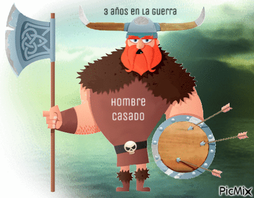 Guerrero Vikingo - GIF animate gratis