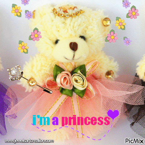 Princess Bear - Ingyenes animált GIF