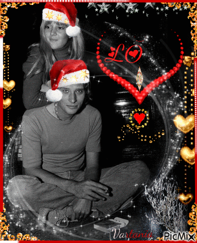 Sylvie et Johnny Christmas Love - GIF animado gratis