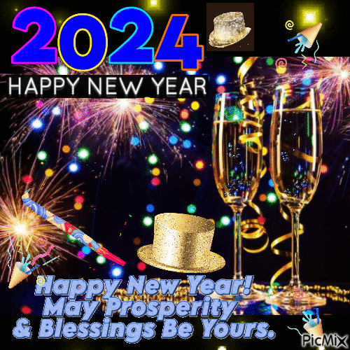 2024 New Year - Бесплатный анимированный гифка
