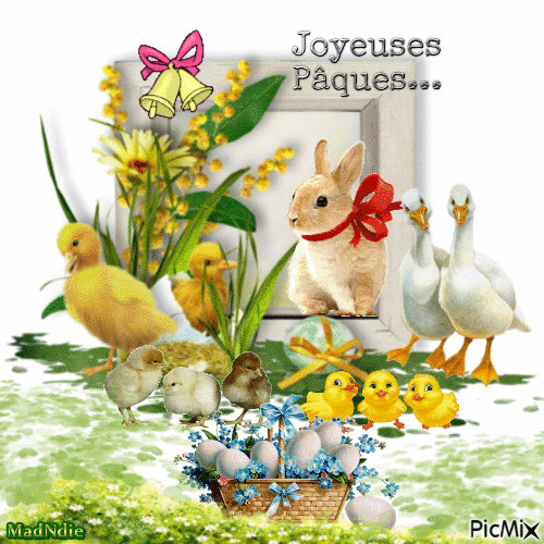 joyeuses pâques - GIF เคลื่อนไหวฟรี