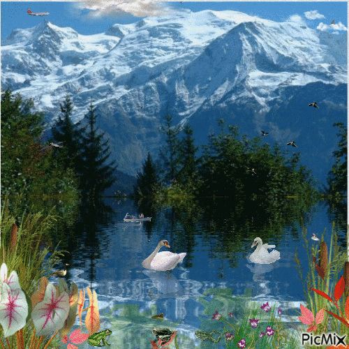Mont-Blanc - GIF animado gratis