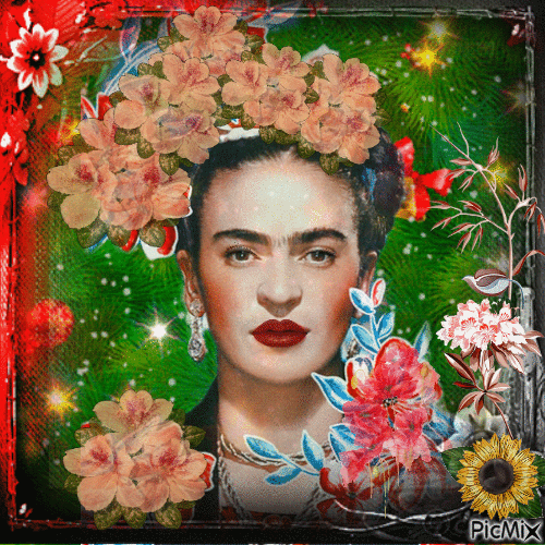 Frida Kahlo - GIF animado gratis
