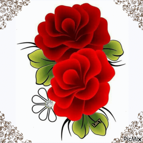 Red rose - GIF animado gratis