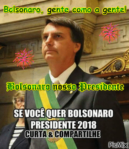 Bolsonaro Presidente - Gratis geanimeerde GIF
