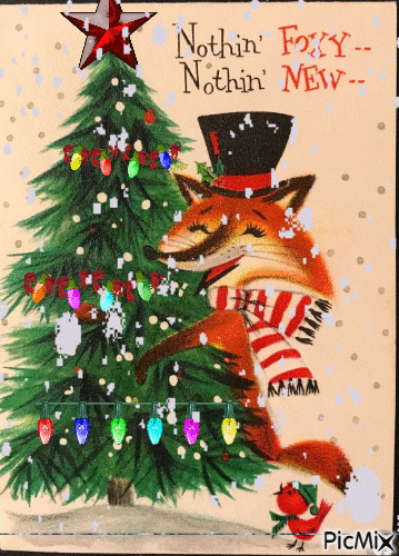 Foxy Christmas - Безплатен анимиран GIF