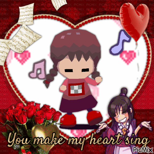 You make my heart sing! - Ücretsiz animasyonlu GIF