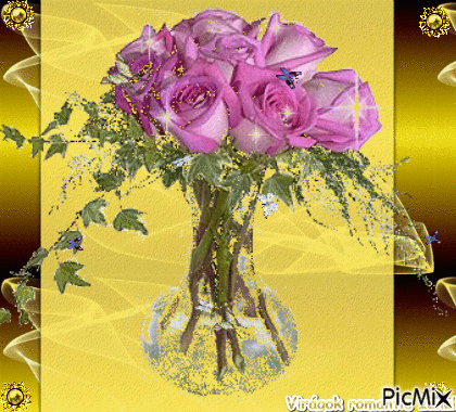 lila rózsa - Darmowy animowany GIF