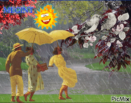 Esik az eső - Ingyenes animált GIF
