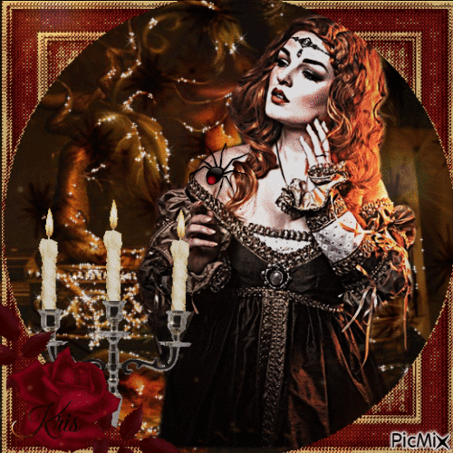 Femme gothique - Besplatni animirani GIF