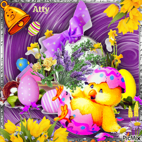 Boldog Húsvétot Kedveseim! - Ingyenes animált GIF