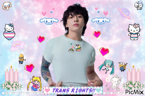 trans jungkook - Zdarma animovaný GIF