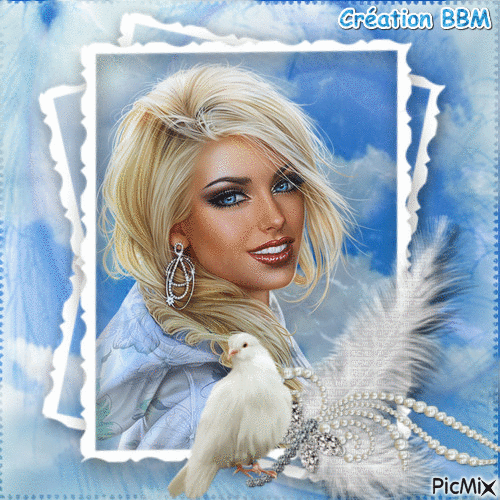 Portrait femme par BBM - Безплатен анимиран GIF