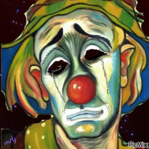 Concours "Portrait d'un clown" - Бесплатный анимированный гифка