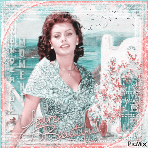 Vintage Italian Actresses - Gratis geanimeerde GIF