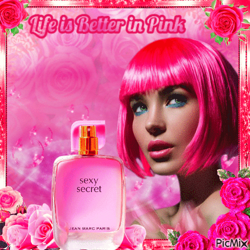 Pink Perfume - GIF animado gratis
