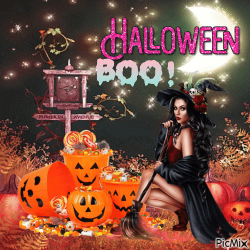 Halloween Boo - GIF animate gratis