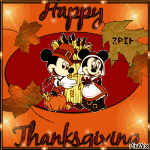 Happy Thankgiving 1 - Безплатен анимиран GIF