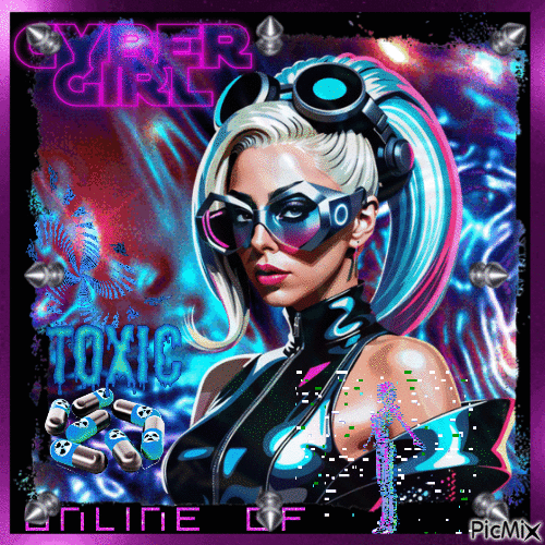Cyber Girl - Δωρεάν κινούμενο GIF