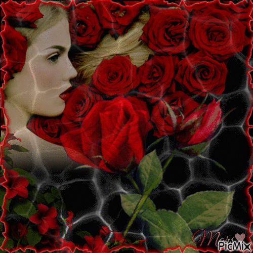 rosas  maravillosas - GIF animado gratis