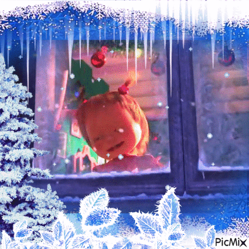 It's snowing, Happy Winter - Бесплатни анимирани ГИФ