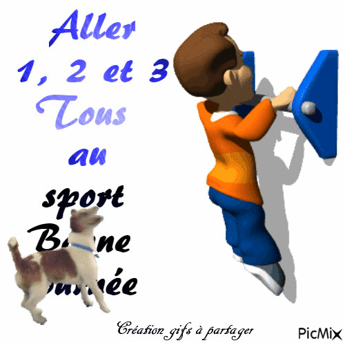 Tous au sport - Бесплатный анимированный гифка
