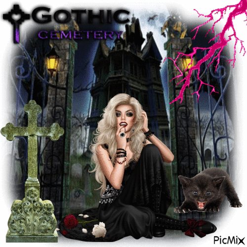 Gothic Cemetary - 無料のアニメーション GIF