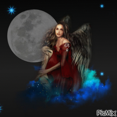 gothic angel - GIF animé gratuit
