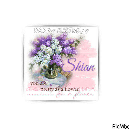Happy Birthday Shian - GIF animé gratuit