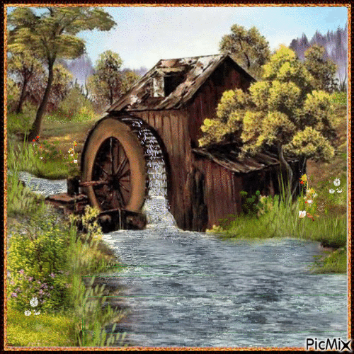 Le moulin - Ingyenes animált GIF