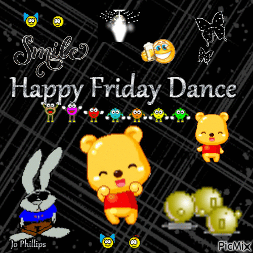 Friday happy Dance xx - GIF เคลื่อนไหวฟรี