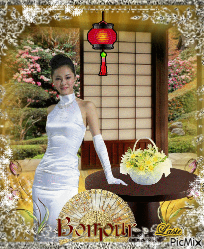 Femme Asiatique...♥♥♥ - GIF animé gratuit