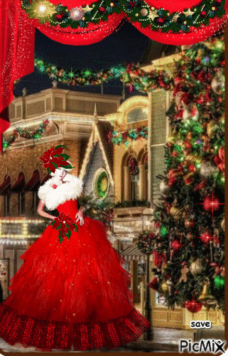 vestido navideño - Gratis geanimeerde GIF