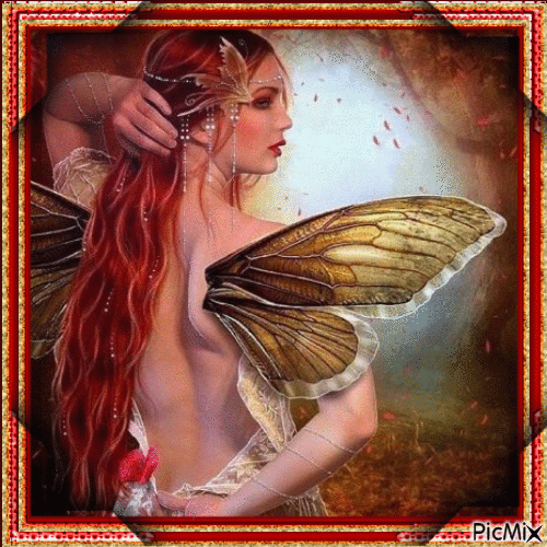 redhead fairy - Бесплатный анимированный гифка