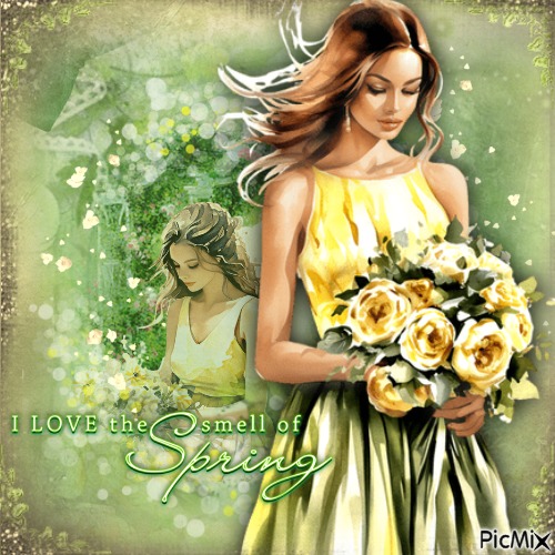 I love the smell of Spring - kostenlos png