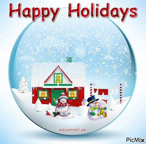 Happy Holidays - Darmowy animowany GIF
