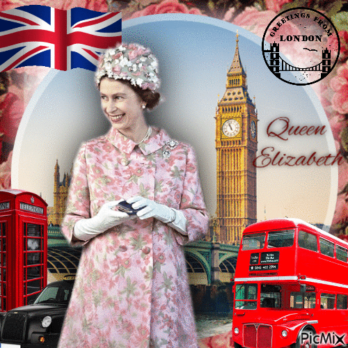 Queen Elizabeth - Gratis animeret GIF