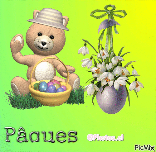 Pâques - Бесплатный анимированный гифка