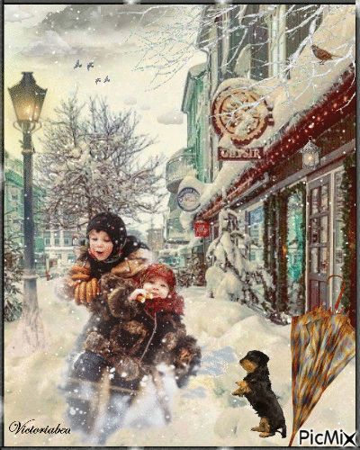 Winter time - Бесплатный анимированный гифка